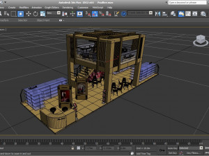 poullive exhibition 6x18 booth 3D-Modell