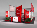 airasia 6 x 12 exhibition booth Modelo 3D