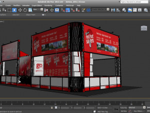 airasia 6 x 12 exhibition booth 3D-Modell