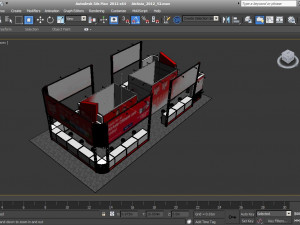 airasia 6 x 12 exhibition booth 3D-Modell