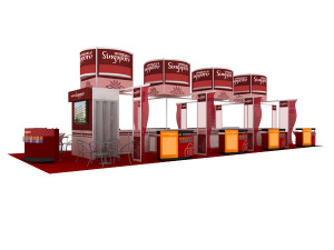 uniquely singapore exhibition 6x15 booth 3D Model