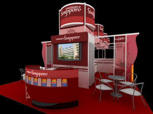 uniquely singapore exhibition 6x15 booth 3D Model