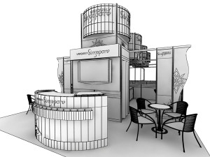 uniquely singapore exhibition 6x15 booth 3D Model
