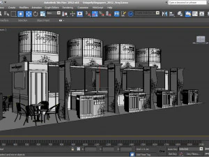 uniquely singapore exhibition 6x15 booth 3D Model