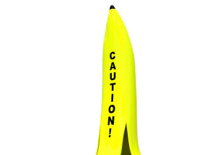 Banana wet sign caution 3D Model