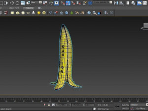 Banana wet sign caution Modello 3D
