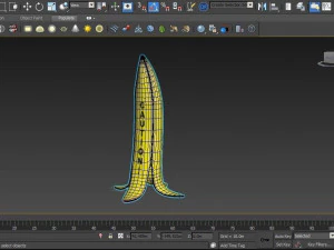 Banana wet sign caution 3D Model