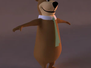 瑜伽熊 3d 人物 3D 模型
