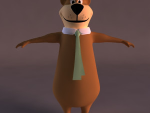 yogi bear 3d character 3D Model