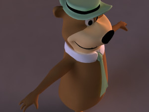 yogi bear 3d character 3D Model