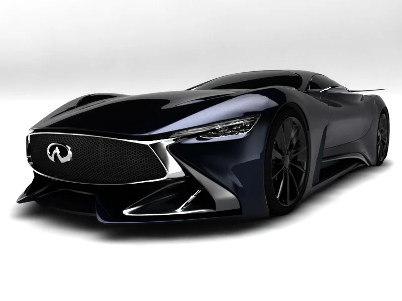 infiniti sport car 3D Model .c4d .max .obj .3ds .fbx .stl .blend