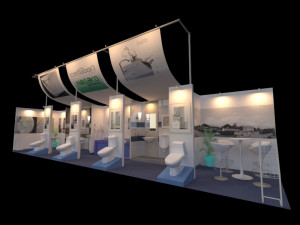 nagako 25 x 12 booth 3D Model