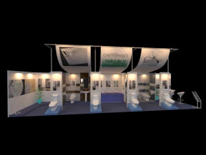 nagako 25 x 12 booth 3D Model