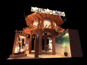 philippines 6 x 6 exhibition booth Modelo 3D