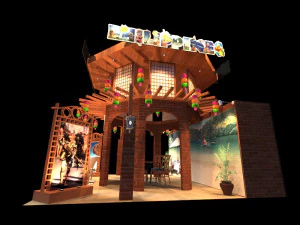 philippines 6 x 6 exhibition booth 3D Model