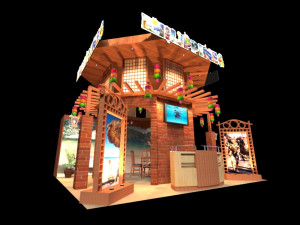 philippines 6 x 6 exhibition booth 3D Model