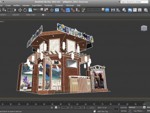 philippines 6 x 6 exhibition booth Modelo 3D