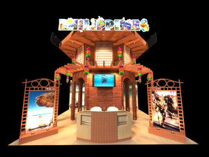 philippines 6 x 6 exhibition booth Modelo 3D