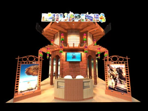 philippines 6 x 6 exhibition booth 3D Model