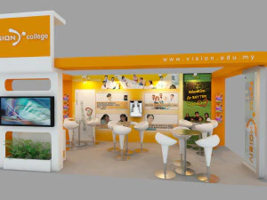 vision college exhibition booth 3D Model