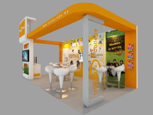 vision college exhibition booth 3D Модель
