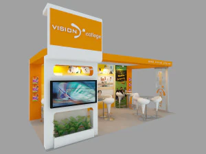 vision college exhibition booth 3D Model