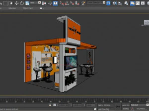 vision college exhibition booth 3D Model