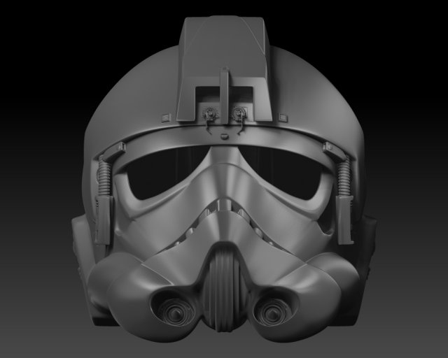 at-at helmet 3d print model Modèles 3D en vedette .c4d .max .obj .3ds .fbx .stl .blend 