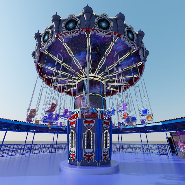 chair swing ride Modelo 3D .c4d .max .obj .3ds .fbx .stl .blend 
