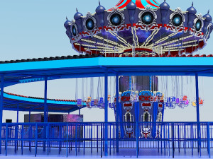 chair swing ride Modelo 3D
