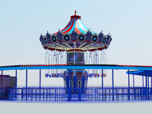 chair swing ride Modelo 3D