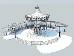 chair swing ride Modelo 3D