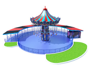 chair swing ride Modelo 3D