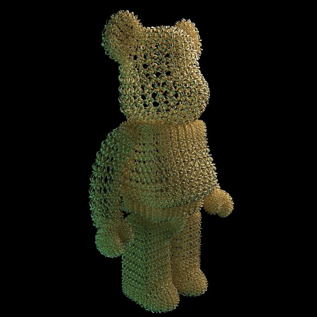 bearbrick knight 3D 모델 .c4d .max .obj .3ds .fbx .stl .blend 