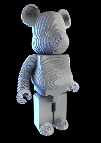BearBrick Vox Modello di stampa 3D .c4d .max .obj .3ds .fbx .stl .blend