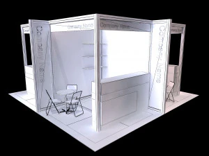 Maxima structure booth 3D Model