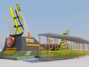 Disco-Fahrten 3D Modell