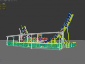 Disco-Fahrten 3D Modell