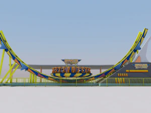 Disco-Fahrten 3D Modell