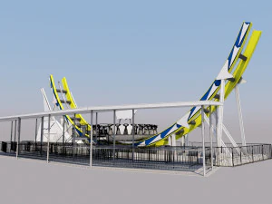 Disco-Fahrten 3D Modell