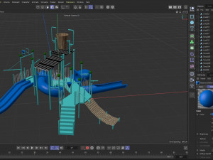 Chidren Slider Water Park 3D Модель