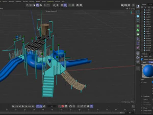 Chidren Slider Water Park 3D Model