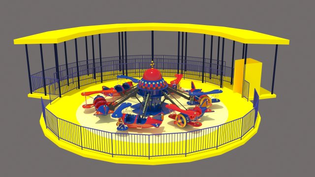 Aircraft Rides Modelo 3D .c4d .max .obj .3ds .fbx .stl .blend 