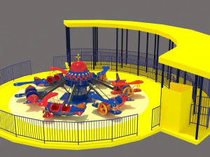 Paseos en avi&oacute;n Modelo 3D