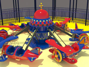 Paseos en avi&oacute;n Modelo 3D