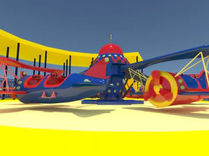 Paseos en avi&oacute;n Modelo 3D
