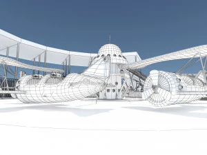 Paseos en avi&oacute;n Modelo 3D