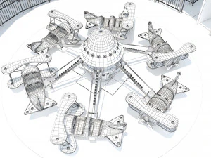 Paseos en avi&oacute;n Modelo 3D