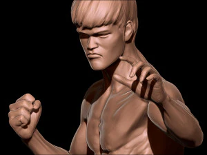 Modello di stampa 3D di Bruce Lee Modello di stampa 3D