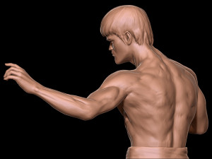 Bruce Lee 3D Print Model Modèles 3D en vedette